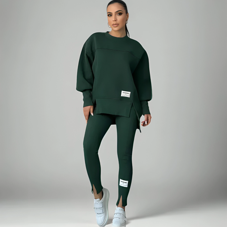 Kikay™ - Elegant & Mjuk Lounge Set för Damer – Avslappnad med Stil